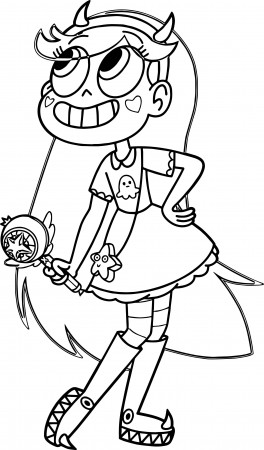 Star vs the forces of evil coloring pages - YouLoveIt.com