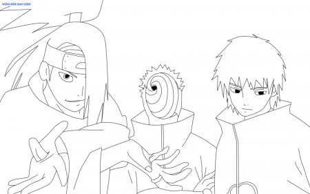 Deidara coloring pages - Printable coloring pages | WONDER DAY — Coloring  pages for children and adults