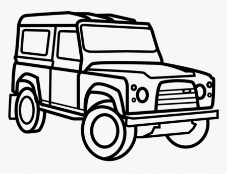 Transparent Defender Clipart - Land Rover Line Drawing, HD Png Download ,  Transparent Png Image - PNGitem