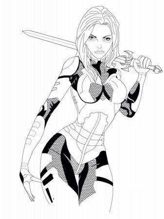 Coloring pages: Coloring pages: Gamora, printable for kids & adults, free