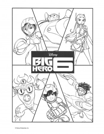 Big Hero 6 Coloring Pages Pdf - Сoloring Pages For All Ages