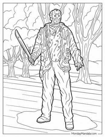 20 Horror Coloring Pages (Free PDF ...
