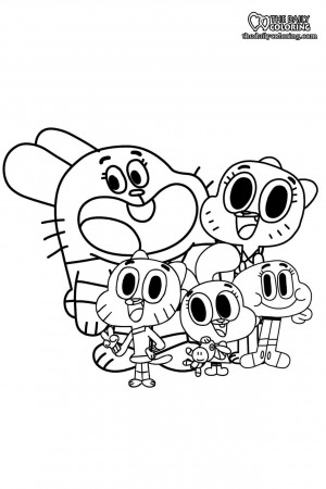 Gumball Coloring Pages - 2023 - The Daily Coloring