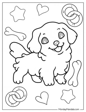 32 Puppy Coloring Pages (Free PDF ...