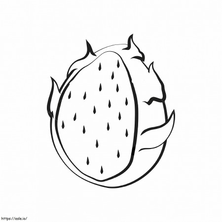 Dragon Fruit 3 coloring page