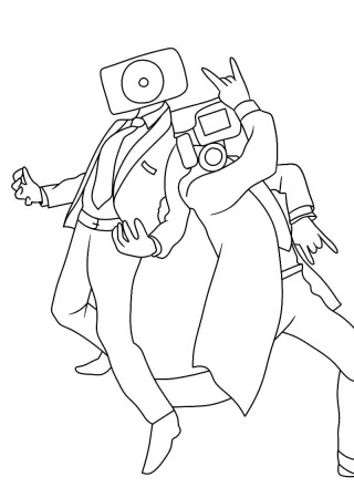 G-Man Skibidi Toilet coloring page - Download, Print or Color Online for  Free