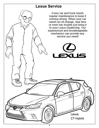 Lexus Imprint Coloring Book