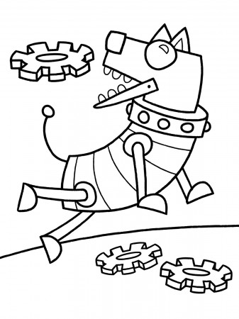 Robot Dog Coloring Pages - Get Coloring Pages
