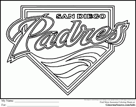 san diego padres baseball coloring pages - Clip Art Library