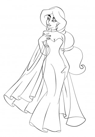 Download Jasmine In Wedding Dress Disney Princess Coloring Pages ...