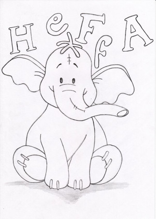 Heffalump coloring page