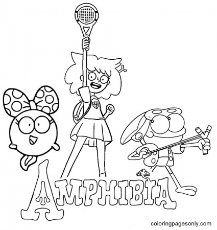 Free Printable Amphibia Coloring Pages - Amphibia Coloring Pages - Coloring  Pages For Kids And Adults
