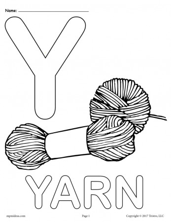 Letter Y Coloring Pages - Uppercase Y & Lowercase y – SupplyMe