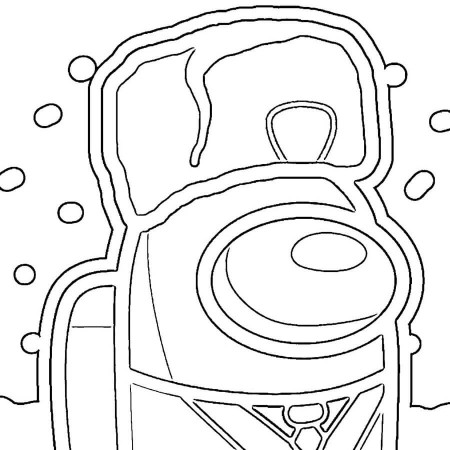 Among Us Cooking Coloring Page - Free Printable Coloring Pages for Kids