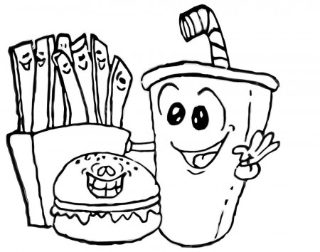 Kawaii Food Coloring Pages