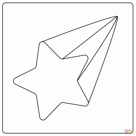 Shooting Star Emoji coloring page | Free Printable Coloring Pages