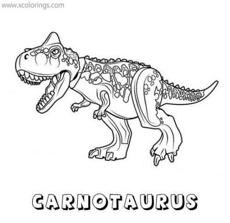 LEGO Jurassic World Dinosaur Coloring Pages Carnotaurus - XColorings.com |  Dinosaur coloring pages, Lego coloring pages, Dinosaur coloring sheets