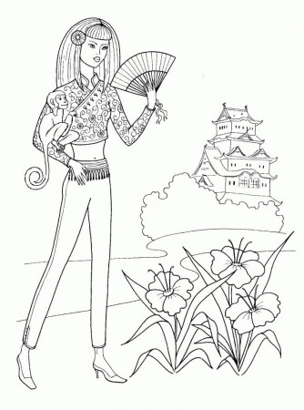 Teenage Girl Coloring Pages - Free Printable Coloring Pages for Kids