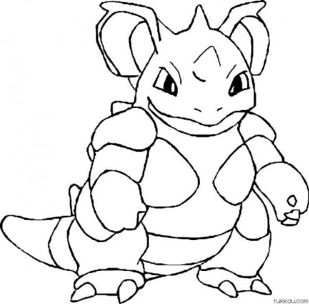 Pokemon Nidoqueen Coloring Page » Turkau