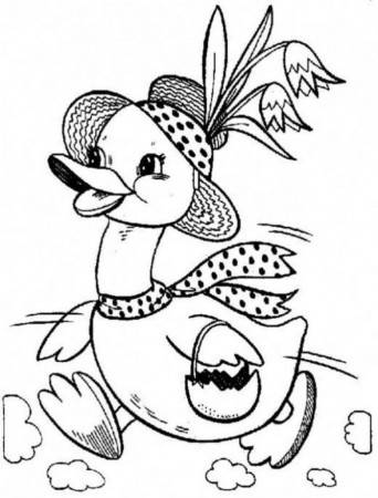 Baby Duck Coloring Pages - Free Printable Coloring Pages
