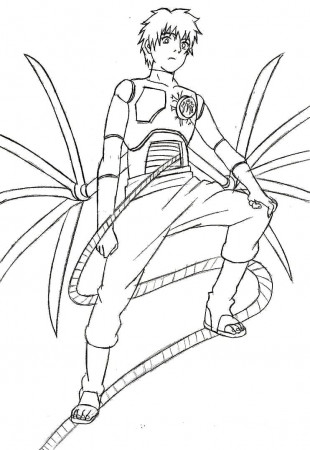 sasori human puppet Coloring Page - Anime Coloring Pages
