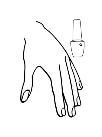 Nail coloring pages