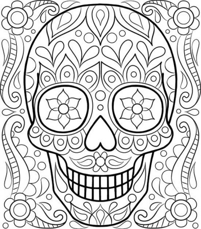 Dia De Los Muertos - Coloring Pages for Kids and for Adults