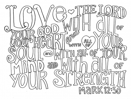 Bible Verse Coloring Pages Love - Coloring Pages For All Ages