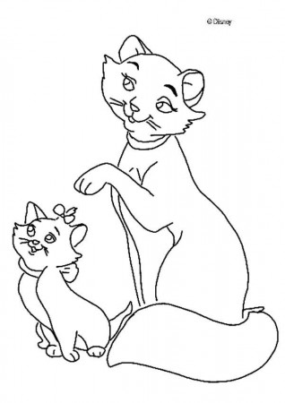 Of Cats And Kittens - Coloring Pages for Kids and for Adults
