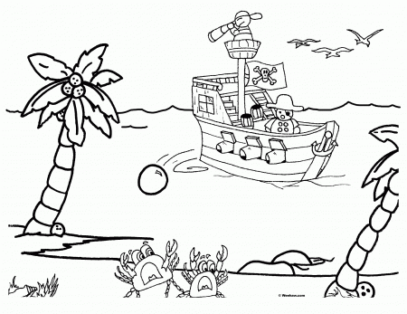 Pirate Coloring Pages - Coloring Page