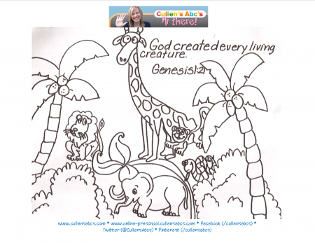 Crafts Preschoolers Preschool Bible Creation Coloring Pages ...