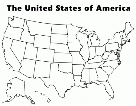 Maps: Usa Map Coloring Page