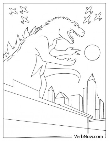 Free GODZILLA Coloring Pages & Book for Download (Printable PDF) - VerbNow