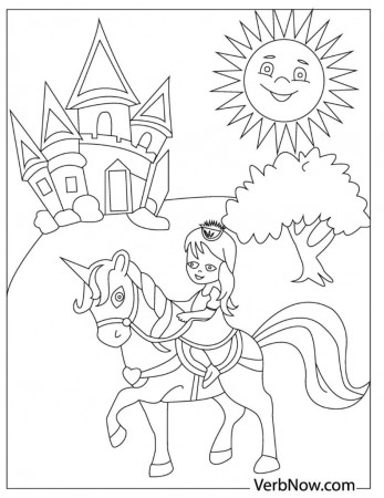 Free PRINCESS Coloring Pages for Download (Printable PDF)