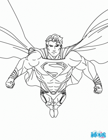 batman superman coloring - Clip Art Library