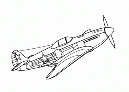 Fighter Jet - Coloring Pages for Kids and for Adults