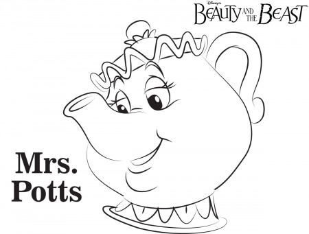 Mrs. Potts - Beauty and the Beast Coloring Pages - Disney Movies List