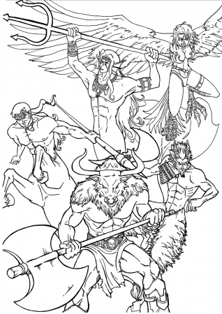 Greek Mythology Drawings - Get Coloring Pages