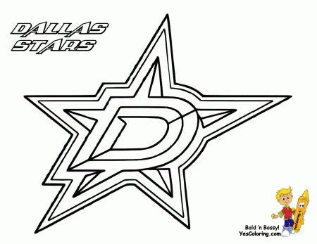 Dallas Stars Hockey Printable Picture | Coloring pages, Star coloring pages,  Coloring pages inspirational