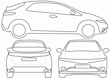 Honda Car coloring page - free printable coloring pages on coloori.com