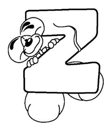 Alphabet-with-Diddle-13 Â« Coloring Pages