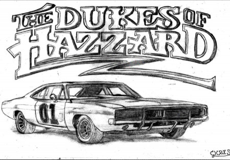 Dukes Of Hazzard Coloring Page