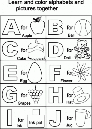 Abc Coloring Page Printable - High Quality Coloring Pages
