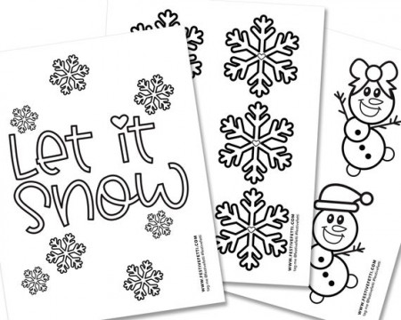 Ice Princess Party, Snowflake Coloring Pages, Kids Christmas Activity  Printable, Snowman Coloring Pages, Winter Birthday Princess Party by  Festive Fetti | Catch My Party