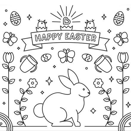 Free Easter Coloring Pages | Munchkin
