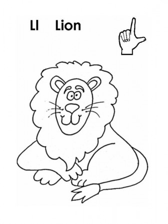 L is for Lion Coloring Page - youngandtae.com | Lion coloring pages, L is  for lion, Zoo animal coloring pages