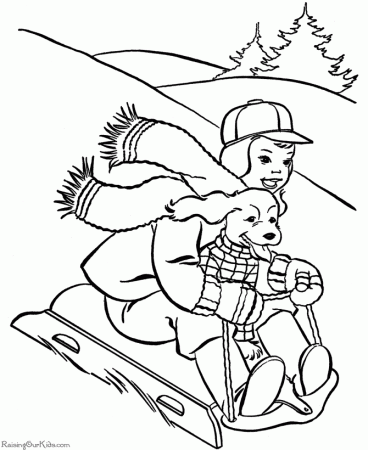 winter sports coloring pages - Clip Art Library