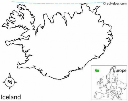 Iceland Outline Map | Iceland, Iceland map, Summer book list