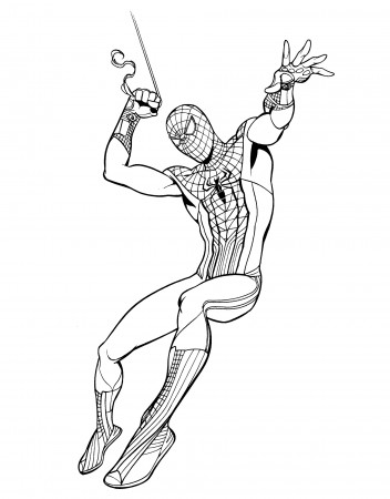 Spider-man 1 coloring book art ...