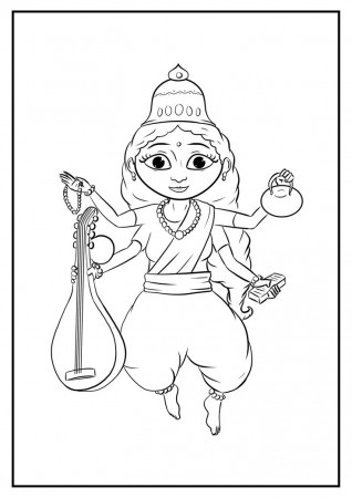 Saraswati Colouring